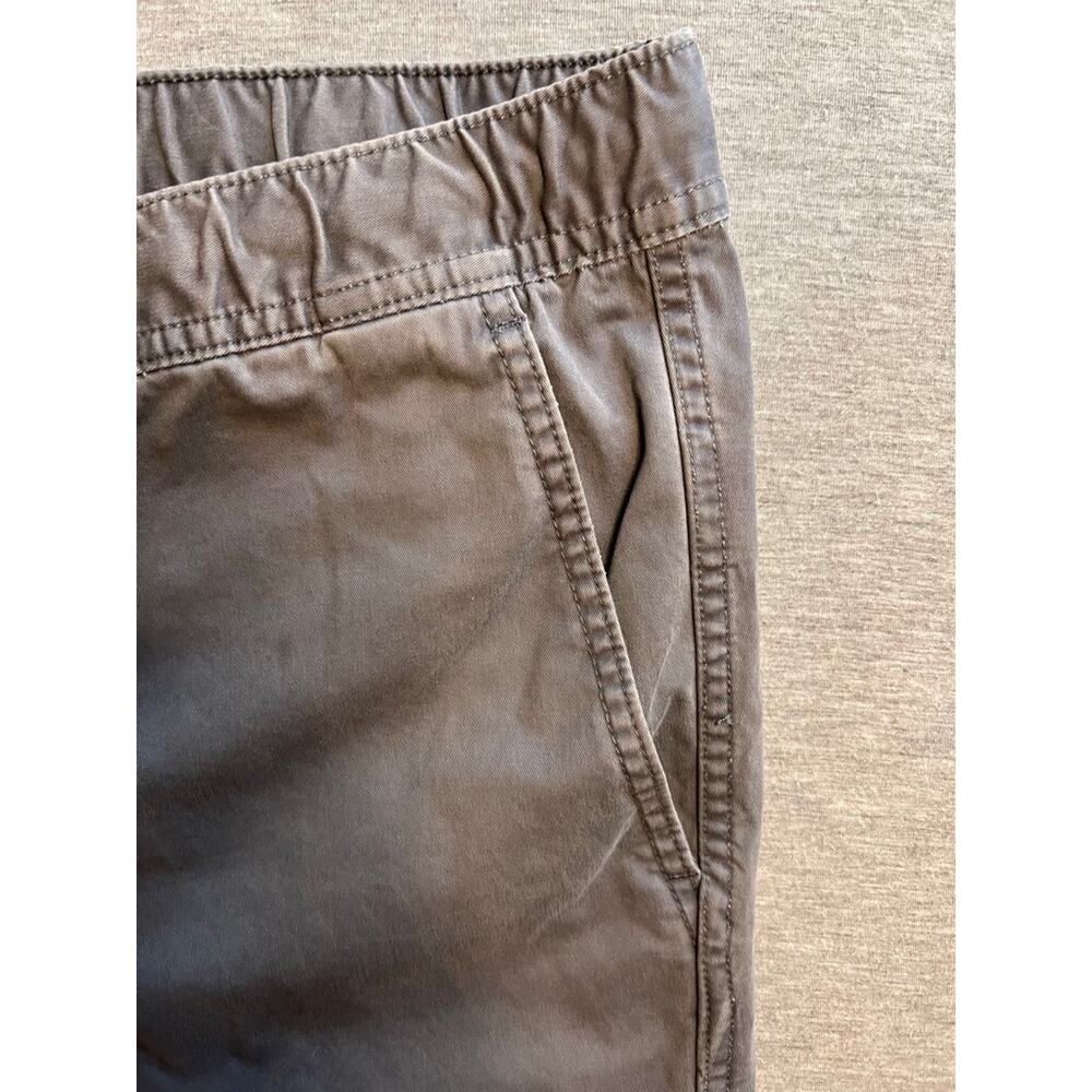 Lands End Mens Casual Pants Gray Pockets Flat Front Drawstring Stretch XXL 44-46 - Picture 3 of 9